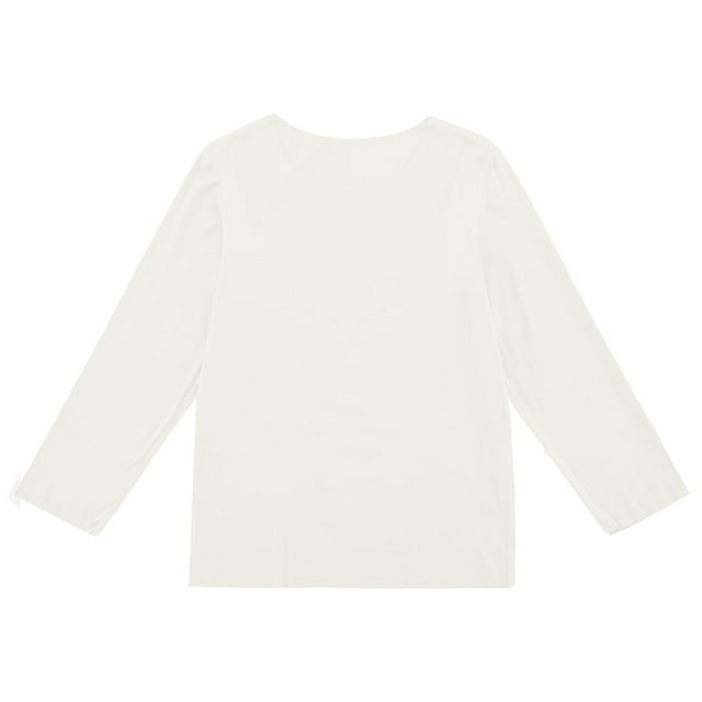 SHTXOZHI Chemises à Manches Longues pour Filles et Garçons, Superposition, Enfants, Couleur Unie, Col Rond, Basiques, Automne, 2-13 Ans