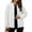 White, variant on Admvng Winter Coats for Women Zip Long Sleeved Solid Color Warm Winter Jacket with Pockets S-2XL