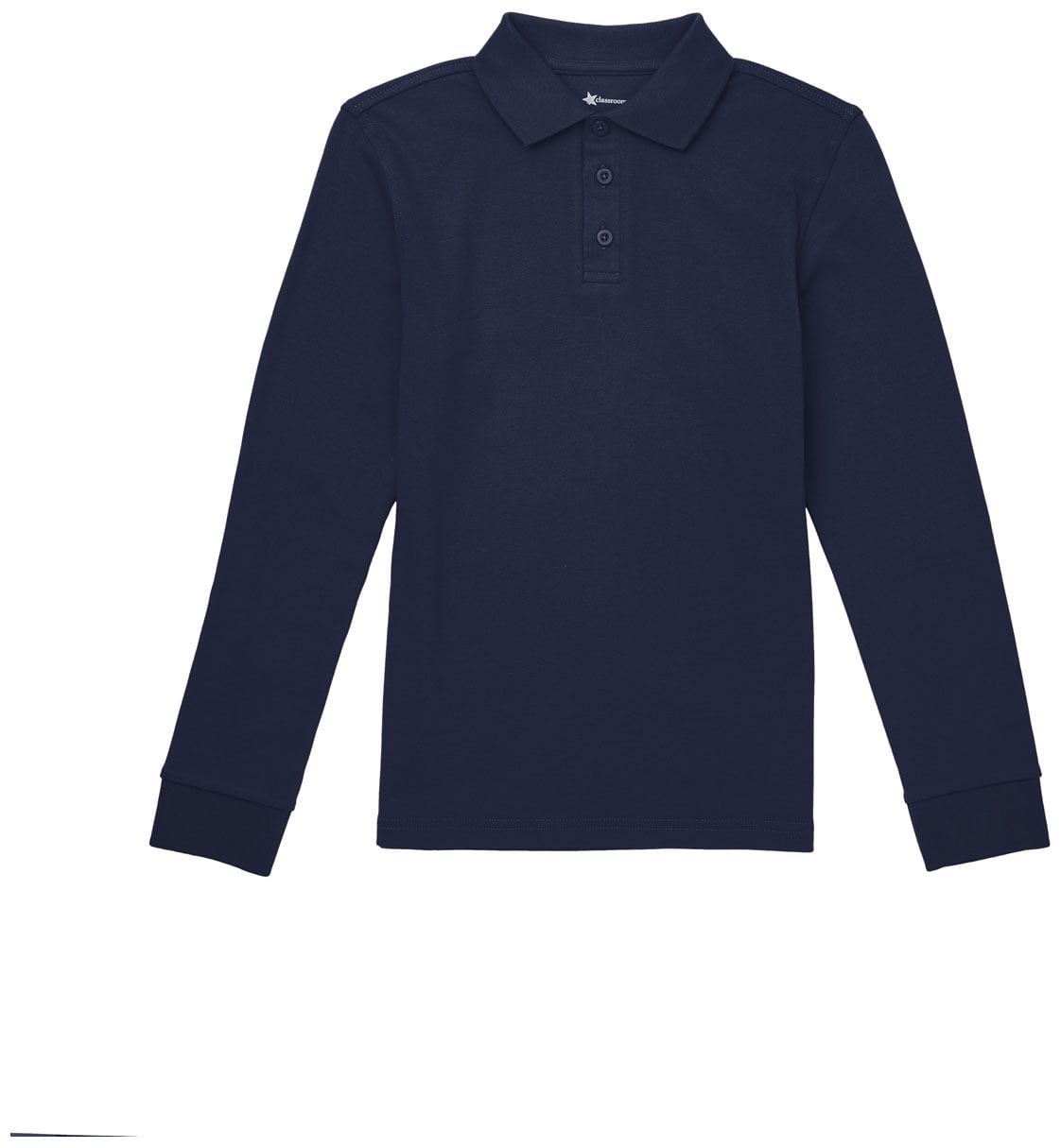 Classroom Uniforms Long Sleeve Interlock Polo Shirt-Youth Sizes Assorted Colors 