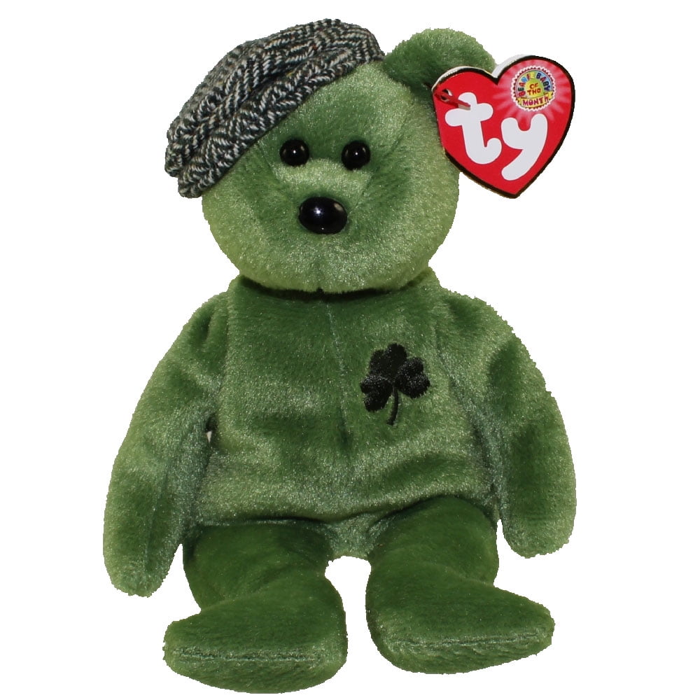 TY Beanie Baby LOTS O� LUCK the Irish Bear (BBOM March