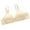 Beige, variant on Npasoilc Front Closure Bra for Women Wirefree Printed Breathable Push Up 3 Row Back Closure Comfortable Daily Underwear