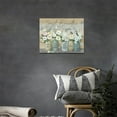 thumbnail image 3 of Flowers Wall Art Farmhouse Floral in Mason Vase Bathroom Pictures Wall Decor Rustic Butterfly Just Breathe Canvas Painting Prints Teal Country Framed Artwork for Bathroom Bedroom Living Room 12"x16", 3 of 6