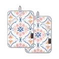 thumbnail image 7 of Yayeee Pot Holders Kitchen Heat Resistant with Pockets 7"x9.8" Cotton Oven Cooking Hot Pads, Pink Mosaic Pattern, 7 of 7