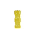thumbnail image 1 of Urban Trends Collection Ceramic Round Cylindrical Vase with Dimpled Sides Medium Gloss Finish Yellow, 1 of 3