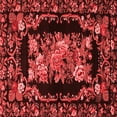thumbnail image 1 of Ahgly Company Indoor Square Medallion Red French Area Rugs, 6' Square, 1 of 4