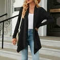 thumbnail image 5 of Sakmal Cardigan Sweaters Womens Tunic Knit Trendy Open Front Cardigan Black Long Sweater Top, 5 of 8