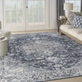 thumbnail image 2 of Nourison Home Machine Washable Series 1 Vintage Ivory Navy 9'2" x 12' Area Rug (9x12), 2 of 9