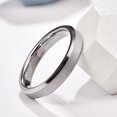 thumbnail image 2 of 4mm Tungsten Carbide Wedding Band Rings Sandblasted Finish for Unisex Comfort Fit Size 5 to 12, 2 of 5