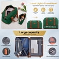 thumbnail image 4 of HOTEEL 3 Piece Hardside Luggage Set, TSA Lock, Lightweight Travel Cases with 360°Spinner Wheels,Green, 4 of 9