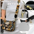 thumbnail image 5 of ZUXONGSY Highland Cow Sunflower Cow Print Shoulder Handbag for Women Trendy Crossbody Bag Small Satchel with Adjustable Wide Strap for Shopping Business, 5 of 7
