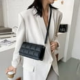 thumbnail image 5 of Bolso de hombro tipo bandolera, pequeño, cuadrado, de estilo urbano y minimalista, color negro, 5 of 5