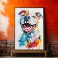 thumbnail image 4 of Dogo Argentino Canvas Wall Art, Modern Cute Colorful Dogo Argentino Canvas Dog Art Pictures Wall Decor for Kids Bedroom Decoration Unframed 8x12 inches, 4 of 5