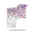 thumbnail image 3 of Dmlowu 4th of July Decorations Fleece Blanket 28x39" Comfortable Blanket Extra Soft Bed Blanket Memorial Day Decorations Throw Blanket for Couch Travel Camping Living Room Home Decor, 3 of 7