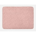 thumbnail image 1 of Floral Bath Mat, Summer Themed Peonies on Branches Vivid Joyous Tones, Plush Bathroom Decor Mat with Non Slip Backing, 29.5" X 17.5", Rose Ruby, by Ambesonne, 1 of 2