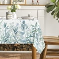 thumbnail image 4 of Spring Summer Tablecloth 60x120 Inch, Eucalyptus Butterfly Floral Table Cover for Party Picnic Dinner Decor, 4 of 6