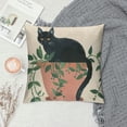 thumbnail image 2 of Orinice Cute Cat Graphic Decorative Throw Pillow Cover for Home Couch Living Room Bed Sofa - High-Quality Pillow Case 1PC 18x18in, 2 of 5