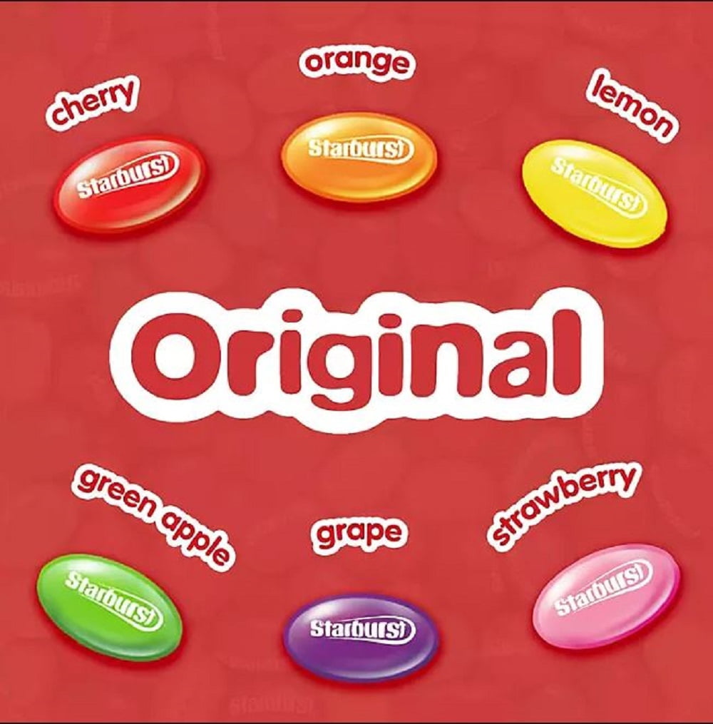 Starburst Original Assorted Jelly Beans Chewy Candy Resealable Jar (54 oz.)