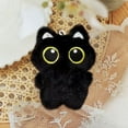 thumbnail image 4 of Black Cat Keychain Plush Bag Charm Cute Kawaii Gifts for Christmas Valentines Day Thanksgiving Accessories, 4 of 6