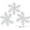 3.2", variant on 6-Pack Glitter Snowflake Ornaments - Shatterproof Christmas Tree Decorations with Pre-Punched Holes for Hanging/Garlands (White Winter Wonderland Theme)