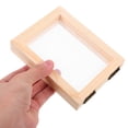 thumbnail image 5 of DEEPCRAFF 4Pcs Wooden Deckle Mold Frame with Mesh Screen for Papermaking and Dried Flower Crafts, 5 of 6