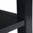 thumbnail image 5 of Table d'Appoint Rustique Étroite Rectangulaire en Bois Massif Acadian de 14 Pouces de Large, Noire, 5 of 5