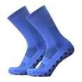 thumbnail image 1 of Graflsoa Hexagon Grip Soccer Socks - Blue, 1 Pair, Breathable & Anti-Slip Polyester Blend for Enhanced Performance, 1 of 3