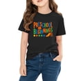 thumbnail image 3 of Afuyipoi Boys Girls Back to School T-Shirt 100%Cotton Graphic Short Sleeve Casual Shirt Top Black Size 4T, 3 of 6