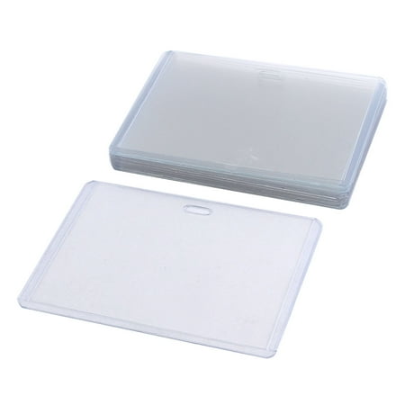 holder clear plastic name tag badge horizontal card business 10pcs case walmart dialog displays option button additional opens zoom