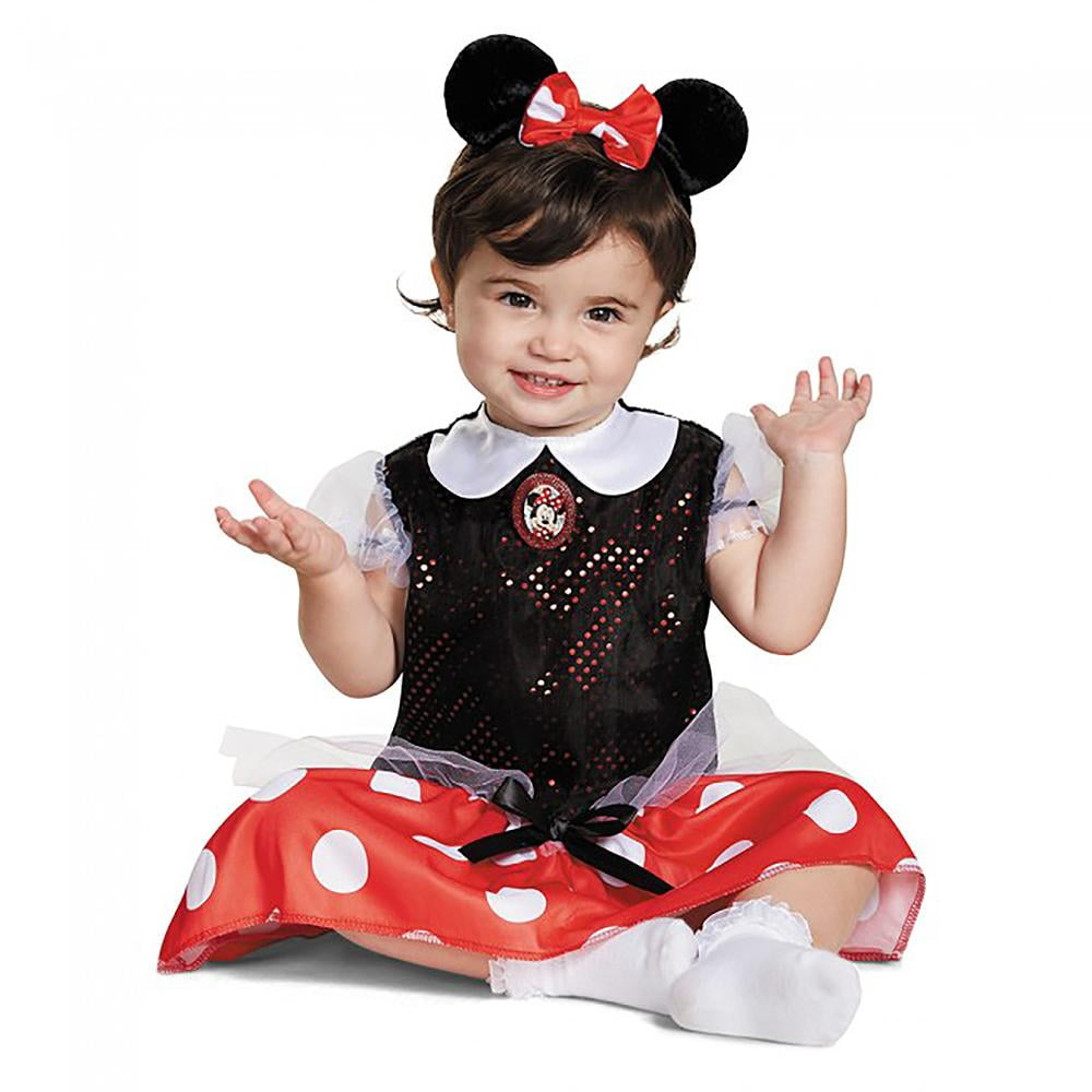 Minnie Mouse Costume Classic Red Dress Toddler Outfit - Walmart.com