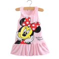 thumbnail image 1 of Enfants en Bas Âge Filles Minnie Souris Imprimé Décontracté Débardeur Robe Manches Volant Longues Tops 0-5 Anscihalo, 1 of 3