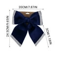 thumbnail image 3 of hulanddfd Christmas Tree Bows, 9.65"x7.87" Dark Blue Christmas Bows Xmas Hanging Decoration for Xmas Tree Wreath and Wedding Party Holiday Decor, 3 of 5