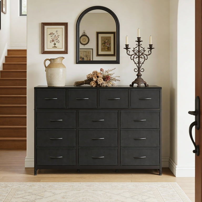 55 inch long dresser Garvee 8 Dresser for Bedroom 55 Inch Wide Horizontal Freestanding Storage  Cabinet for Bedroom Living Room Hallway Entryway