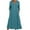 Blue, variant on Womens Casual Dresses Solid Color Maxi Dress Lapel Collar Button 3/4 Sleeve Dress