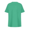 thumbnail image 7 of Fanxing Green Short Sleeve Tees Slimming Summer Blouses, 7 of 7