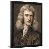 1689 Sir Isaac Newton Portrait Young, Figurative Framed Art Print Wall Art by Paul Stewart Sold by Art.Com
