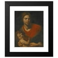 thumbnail image 2 of Follower of Francesco Furini 20x24 Black Modern Framed Museum Art Print Titled - The Madonna and Child, 2 of 5