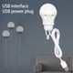 thumbnail image 3 of Naiovety Bombilla USB, luz LED para acampar con botón de interruptor, 5V, libro pequeño, de estudiante, luces nocturnas, lámpara de Iluminación y accesorios 2.4 M con interruptor, 3 of 6