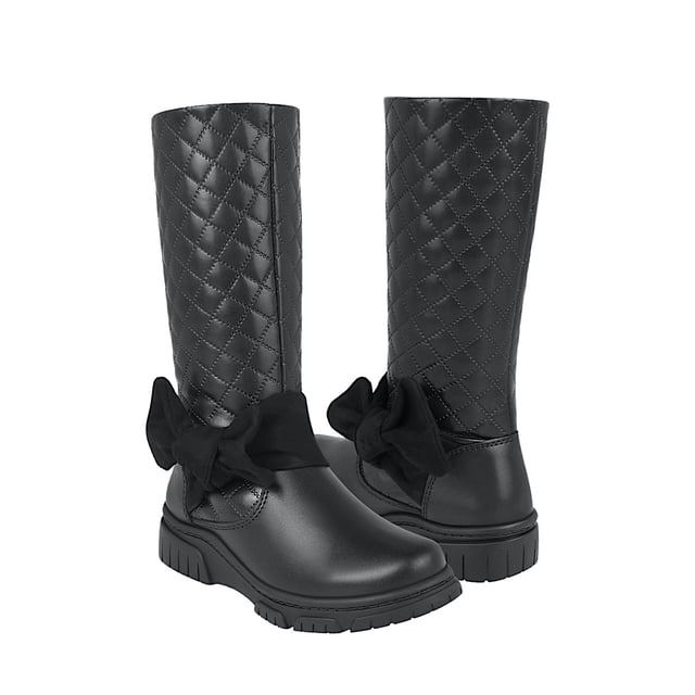 BOTAS NIÑA STYLO 18438 SIMIPIEL NEGRO 18-21