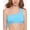 Periwinkle, variant on Womens Solid Ribbed Bikini Swim top