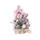 thumbnail image 5 of Árbol de Navidad artificial con bolas, adornos pequeños en miniatura, árbol de Navidad de escritorio rosa 30cm, 5 of 9