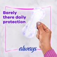thumbnail image 4 of Always Radiant Daily Multistyle Liners Regular, Unscented, Up to 100% Odor-free 54 count, 4 of 13