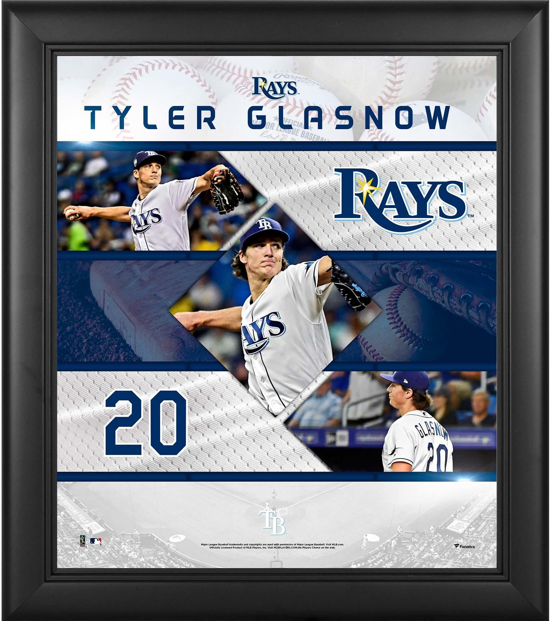 Tyler Glasnow Tampa Bay Rays Framed 15 X 17 Stitched Stars Collage Walmart Com Walmart Com