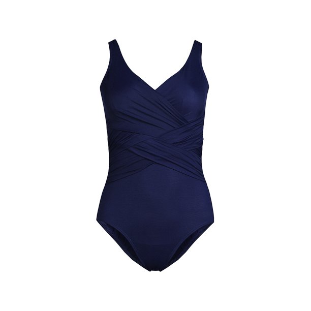 Lands' End Women's DDDCup SlenderSuit Tummy Control Chlorine Resistant