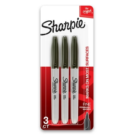 Sharpie The Original Fine Permanent Marker, 3 count