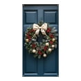 thumbnail image 2 of Noothes Pre-lit Christmas Wreath for Front Door with Artificial Garland Outdoor Holiday Door Decor, 2 of 9