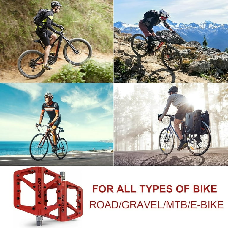 Sealed Bearings Mountain/BMX/Road Pedals With Red