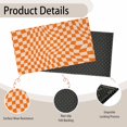 thumbnail image 6 of Retro Chess Board Entrance Door Mat,Orange Checker Decor Welcome Doormat, Non-Slip Carpet Rugs Floor Mat Decorative for Home/Bathroom/Kitchen/Indoor 17"x30", 6 of 6