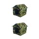 thumbnail image 4 of Billuyoard Casa para Mascotas Plegable Casa para Gatos Sana e higiénica Segura y no tóxica para Actividades al Aire Libre Camuflaje Verde M Camuflaje verde METRO 2Conjunto, 4 of 6