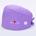 thumbnail image 3 of 2PCS Botón de gorro médico para mujer Gorro Bouffant Banda para el sudor Sombrero de ajustable Soledad gorras de mujer, 3 of 7