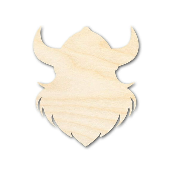 Unfinished Wood Viking Mascot Shape 6" / 1/8"